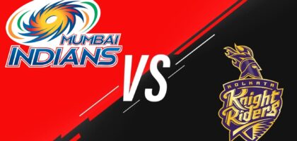 mumbai indians vs kolkata knight riders timeline